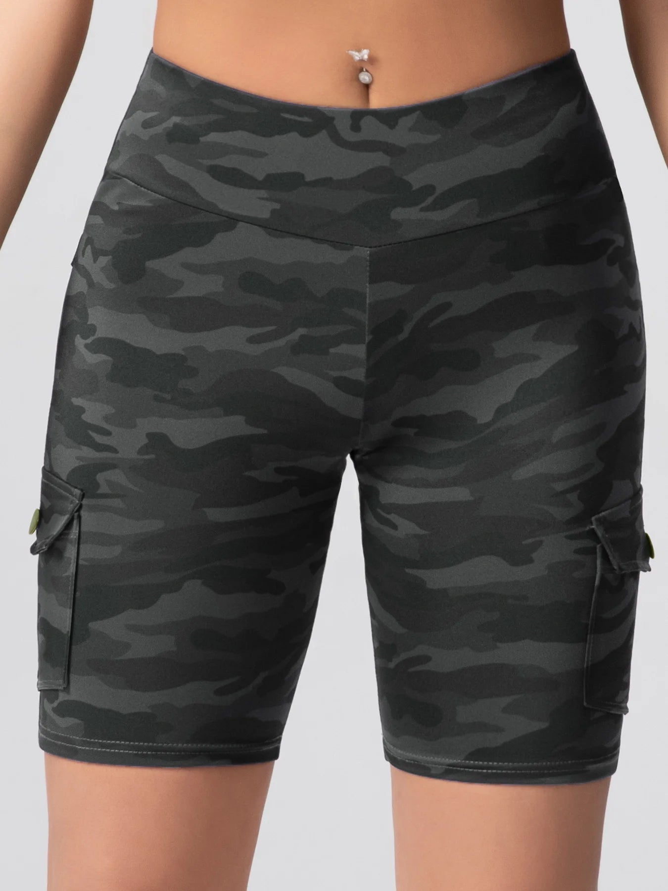 Zsebes edzőnadrág női magas derekú divatos fitnesznadrág vékony, rugalmas, kültéri, kényelmes sportleggings