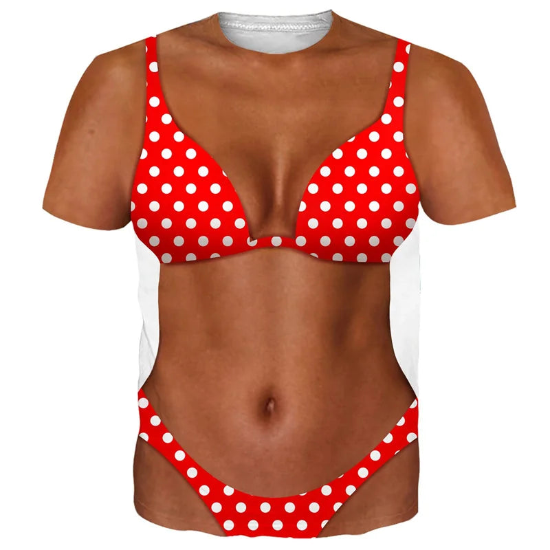Vicces bikini   női , férfi póló