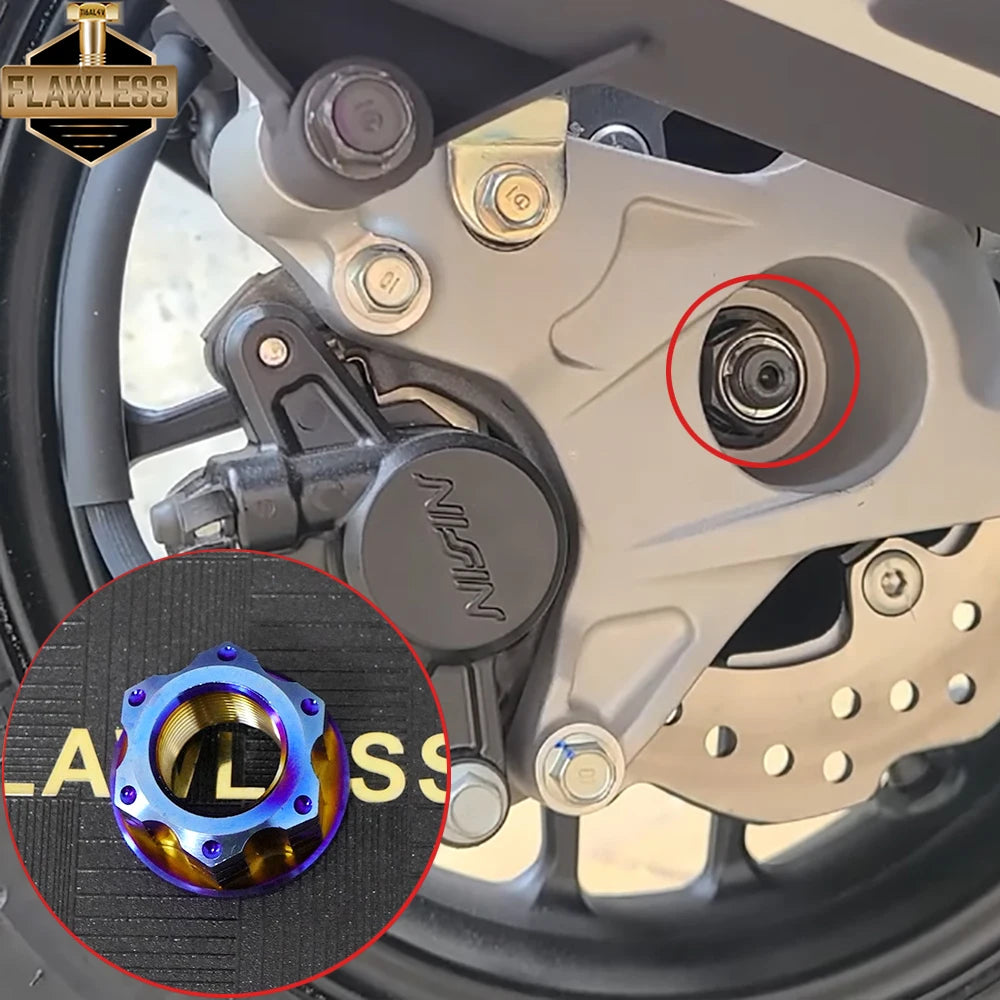 FLAWLESSTI Gr5 Titán forgattyúház Légszűrőház Hűtő Motorolaj Lengőkar Féktárcsa Kipufogócső Hátsó Lengéscsillapító Csavar Honda PCX 160-hoz