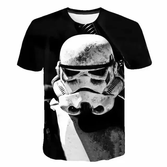 Star Wars 3D-s nyomtatott gyerek rövid ujjú, filmes mintás póló, lélegző, utcai viselet, rajongóknak, mindennapi viselet és ajándék
