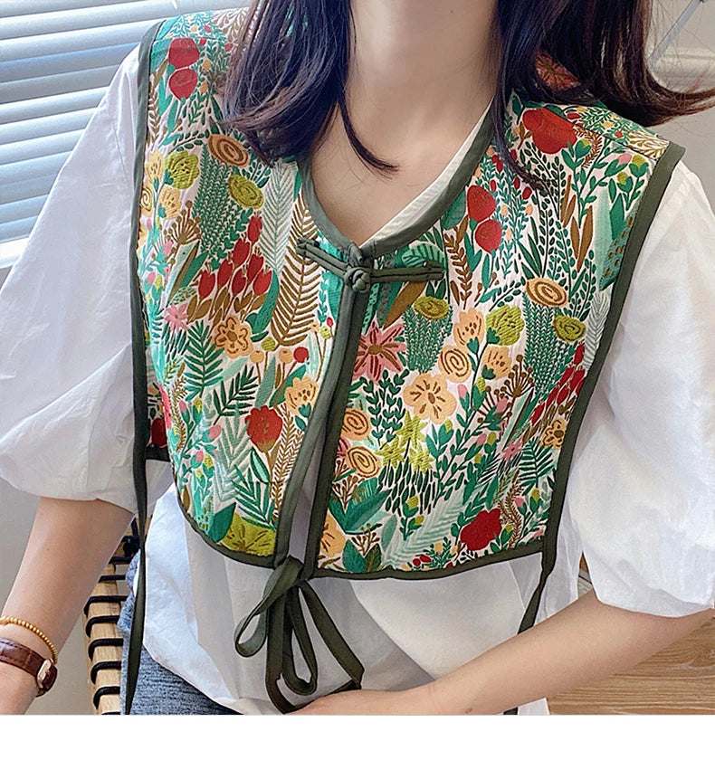Mellények Női Hímzett Fűzős Sikkes Vintage Mindenféle Alkalmi Koreai Divat Nyári Klasszikus Elterjedt Mellény Harajuku Finom