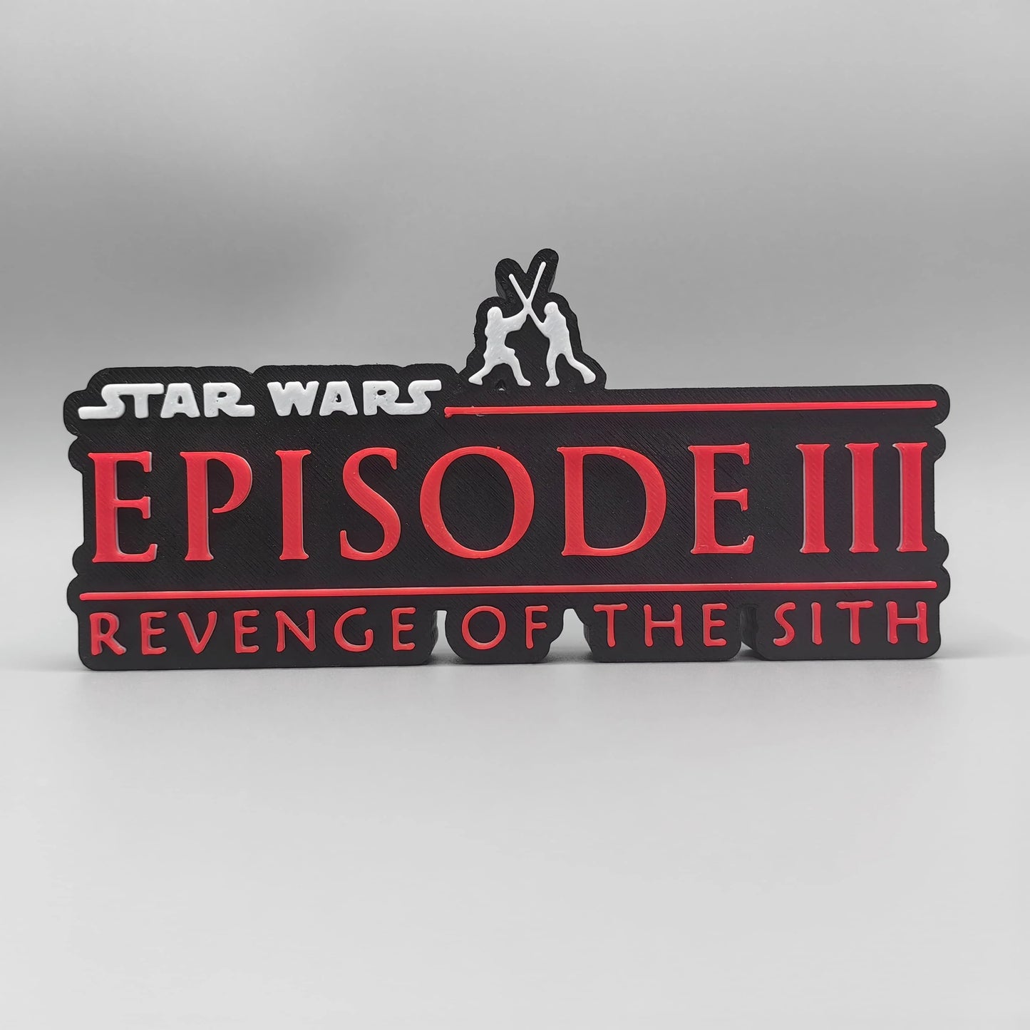 ÚJ Stock 3D nyomtatású Star Wars filmsorozat Star Wars logó sztereoszkopikus betűtípus álló tábla névtábla modell játékok gyűjtemény ajándék