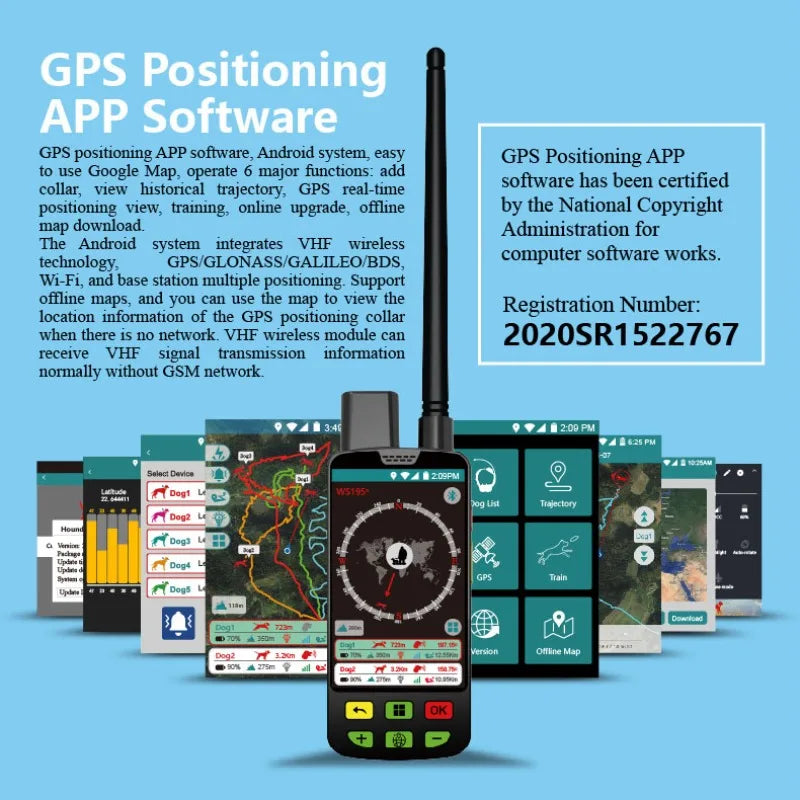 Ipari GPS kutyáknak: Kettős antennás (GPS/VHF) architektúra + Távoli mikrofonos hallgató- és sokkolóoszlop kisállat-kellékekhez