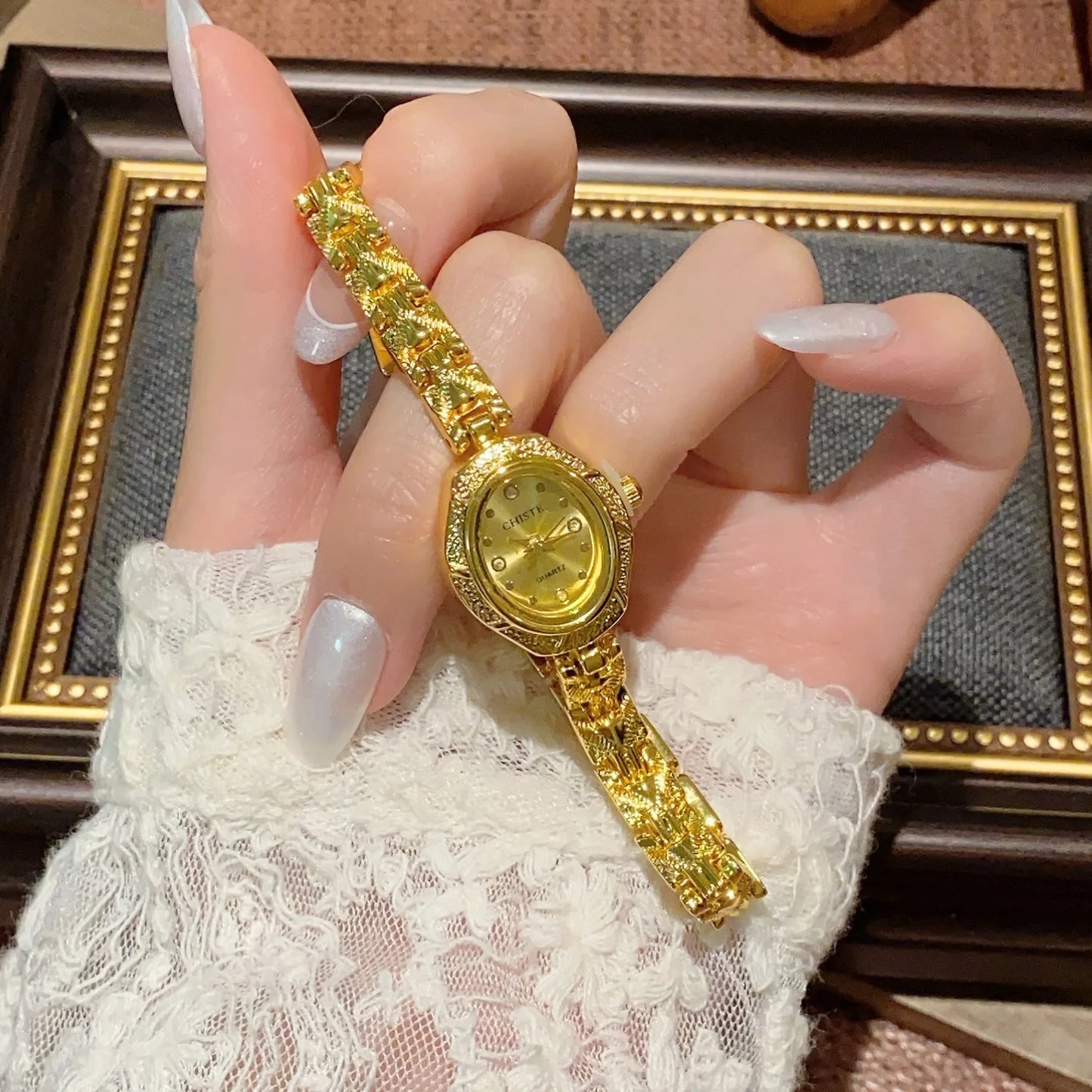 Női karórák Top márkájú luxus karórák női divatos arany karkötős óra női elegáns óra női montre femme