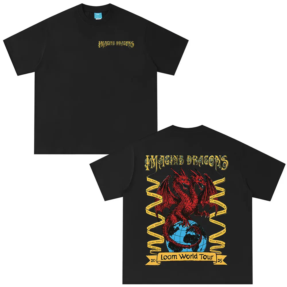 Imagine Dragons Band Loom World Tour 2025 póló Férfi Női ruházat
