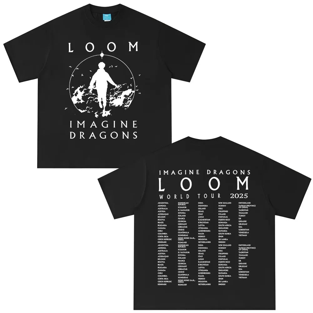 Imagine Dragons Band Loom World Tour 2025 póló Férfi Női ruházat