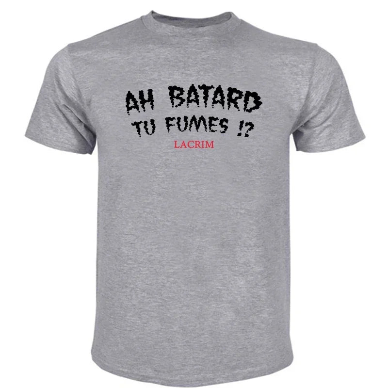 Férfi pólók Pamut  Ah Batard Tu Fumes Lacrim póló