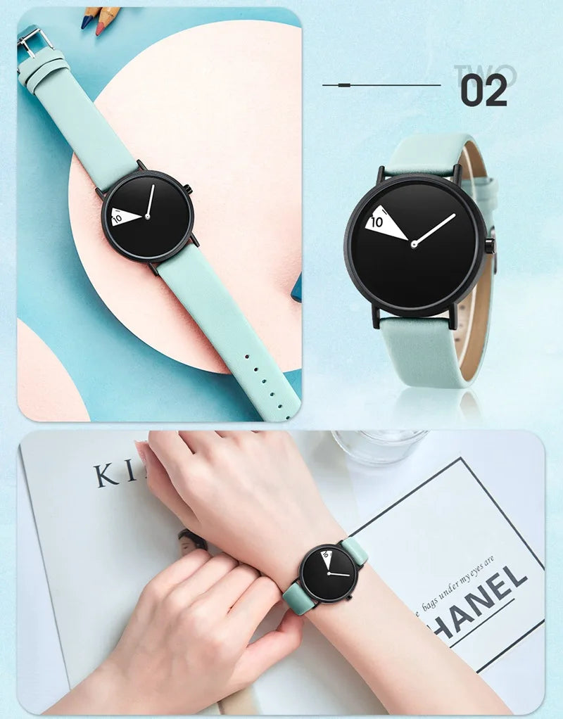 Női karóra kreatív karóra női karóra forgó bőrszíjas karórák óra Montres Femme Reloj Mujer Relogio Feminino