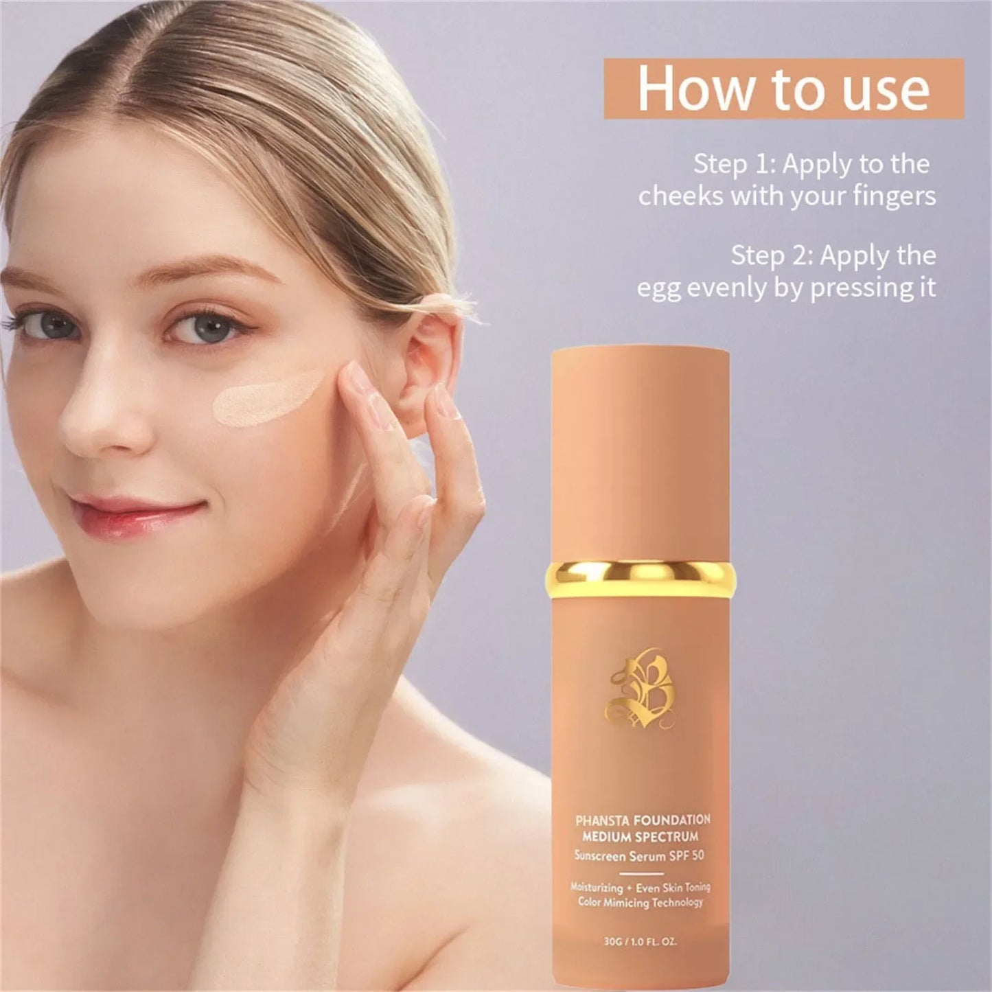 4 az 1-ben Foundation Magic Színváltós Alapozó Folyékony, Puha, Matt, Hosszantartó, Hidratáló Smink Alapozó Maquiagem SPF 50