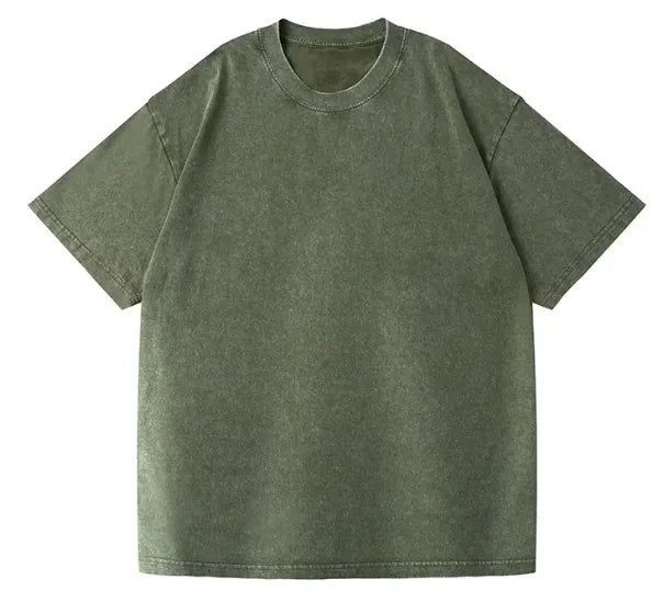 350 g/m²-es férfi  vintage pólók, utcai , retró  pamut, rövid ujjú