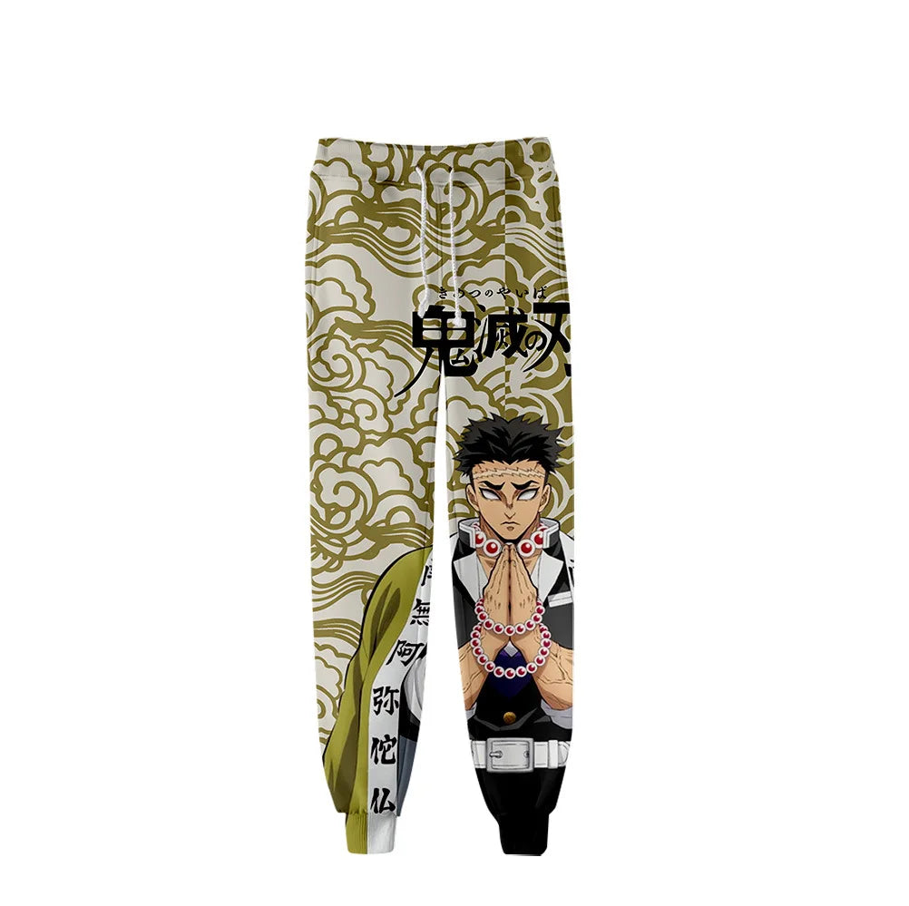 Kimetsu No Yaiba Tomioka Giyuu Fiú Lány Hosszú Nadrág Demon Slayer Melegítőnadrág Férfi Női Anime Rajzfilm Sportruházat