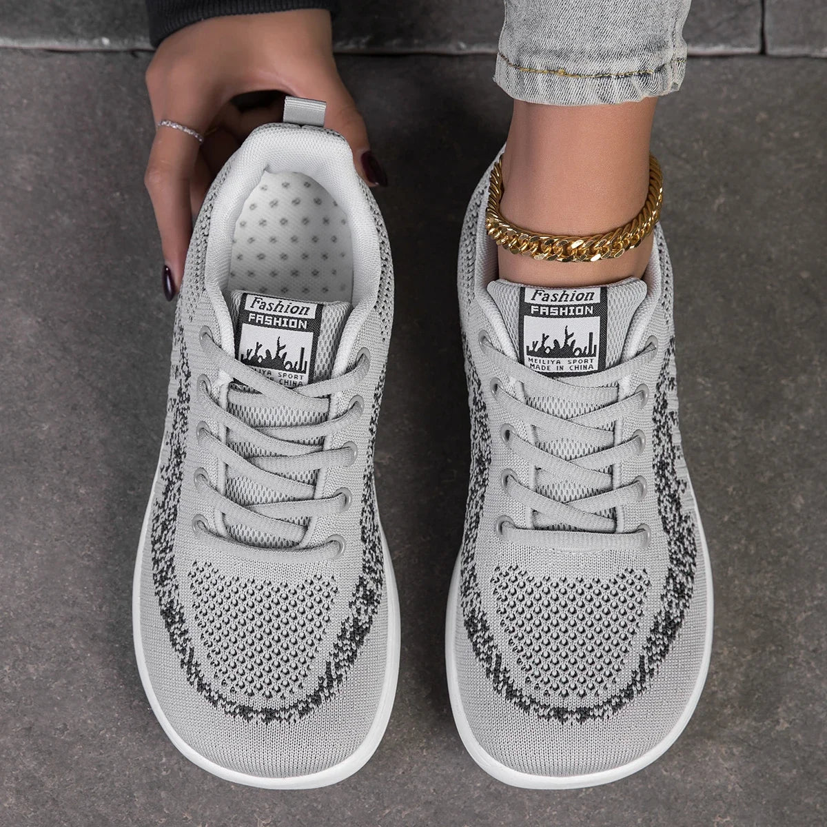 Tornacipők Női Széles Mezítlábas Légáteresztő Fűzős Lapos Cipők  Divat Alkalmi Kültéri Túrázási Mokaszinók Női Cipők Új
