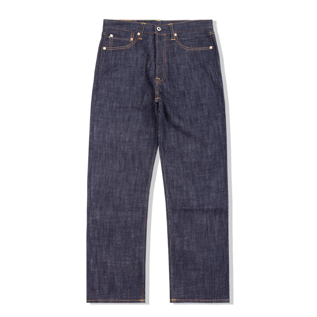 Piros Tornado 55501 Laza Egyenes Fazonú Férfi Farmer Raw Selvedge Farmer Nadrág Amekaji