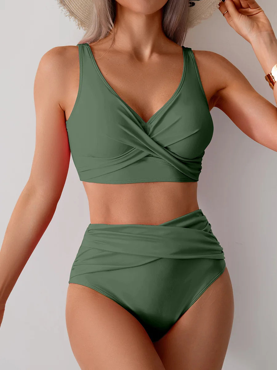 Nyári szexi bikinik push up fürdőruhák női fürdőruha női strandruhákhoz fürdőruhák magas derekú bikiniszett medencefürdőző