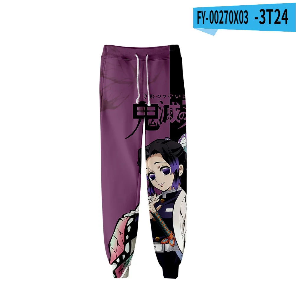 Kimetsu No Yaiba Tomioka Giyuu Fiú Lány Hosszú Nadrág Demon Slayer Melegítőnadrág Férfi Női Anime Rajzfilm Sportruházat