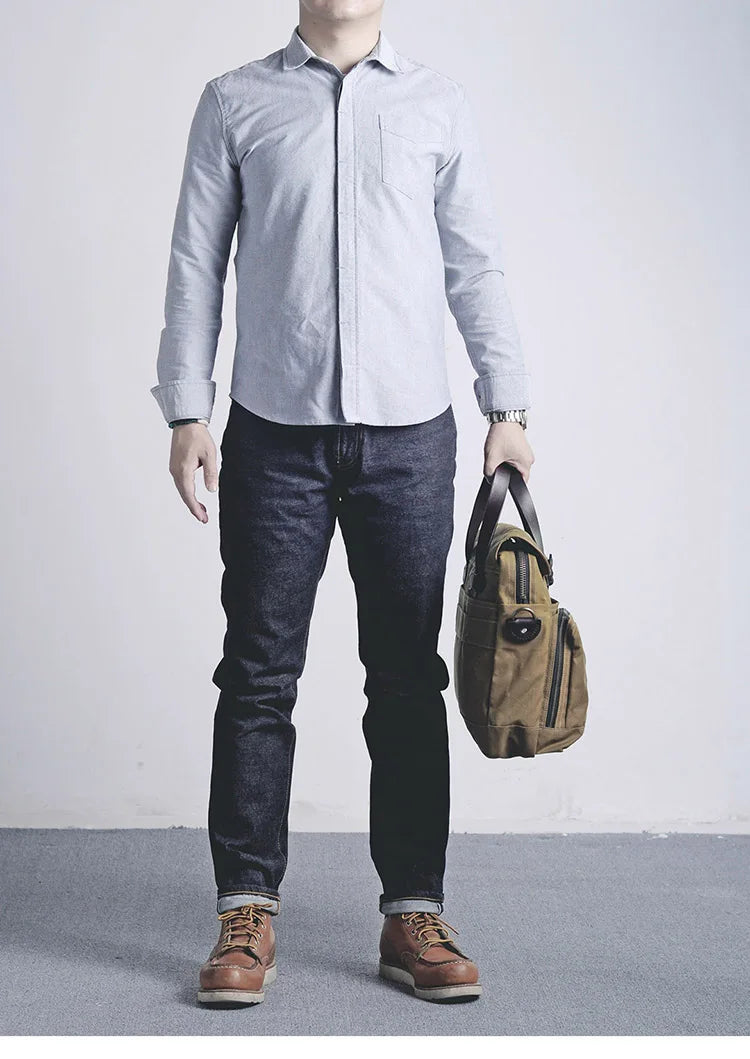 Piros Tornado Customized Tapered Jeans 14oz Selvedge Denim Nadrág Sanforized