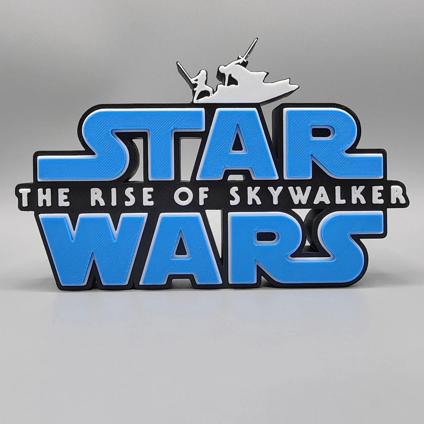 ÚJ Stock 3D nyomtatású Star Wars filmsorozat Star Wars logó sztereoszkopikus betűtípus álló tábla névtábla modell játékok gyűjtemény ajándék