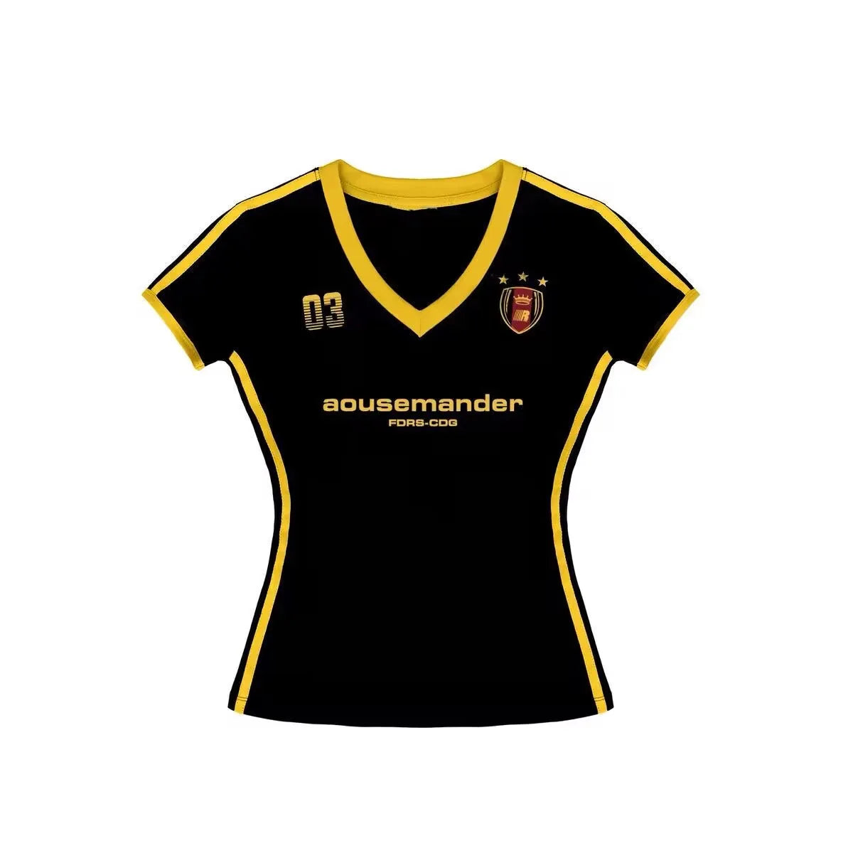 Retro y2k sport rövid ujjú póló Spice Girl karcsú V-nyakú vállpántos karcsúsított Top Street stílusú színes sport rövid ujjú póló