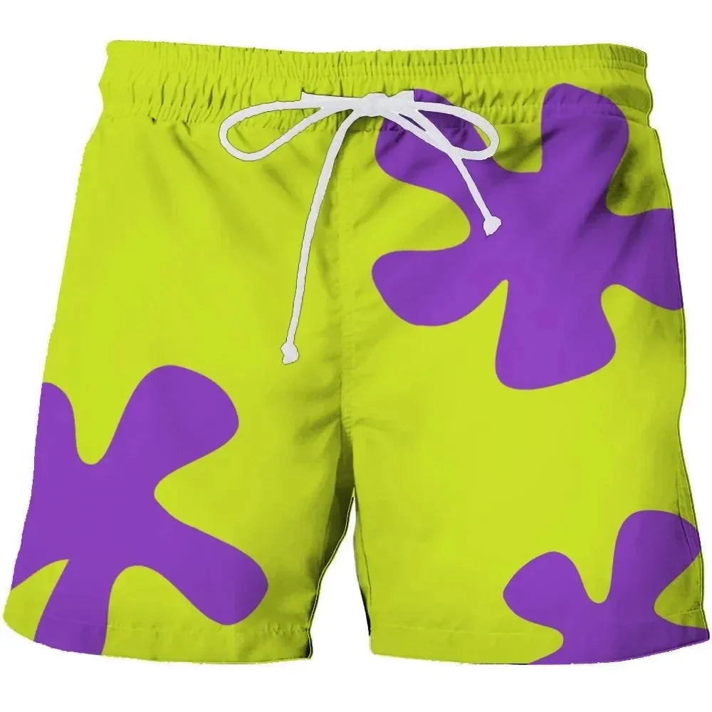 3D Anime Nyári Új Patrick Star Board Rövidnadrágok Trunks Gyorsan Száraz Rövidnadrág Férfi Rövid Nadrágok