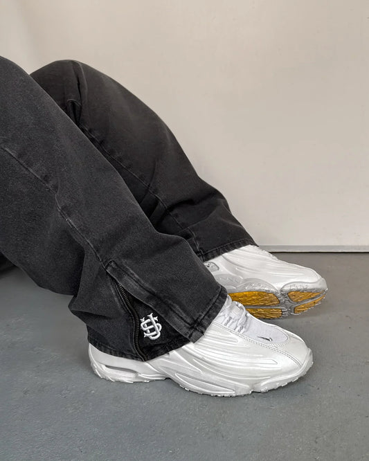 2026-os hip-hop aranyérme farmer Y2K retro alacsony derekú, széles szárú cipzáras nadrág Y2K ruházat férfi divatos hímzett laza farmer