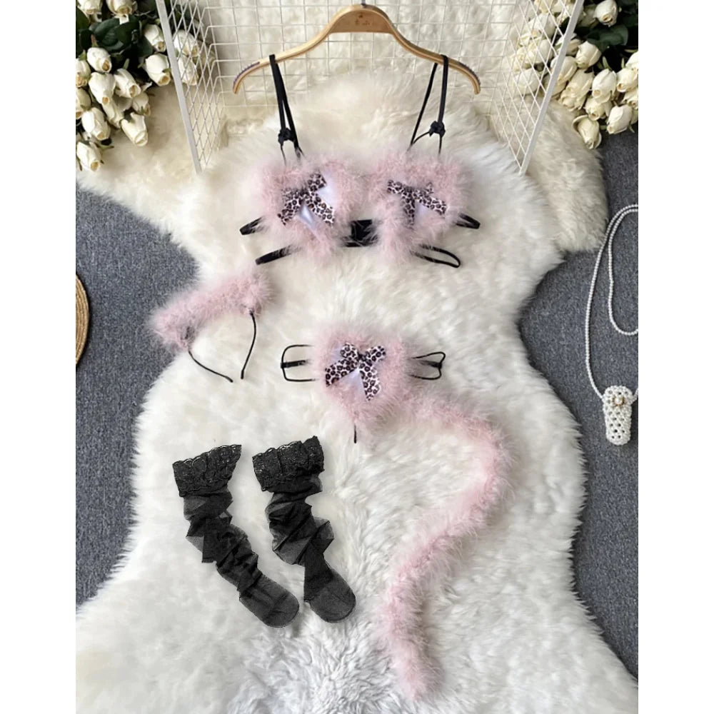 Piros karácsonyi cosplay nyúl lány jumpsuit szexi fehérnemű öv női új ruházat hétköznapi hát nélküli üreges fűzős body