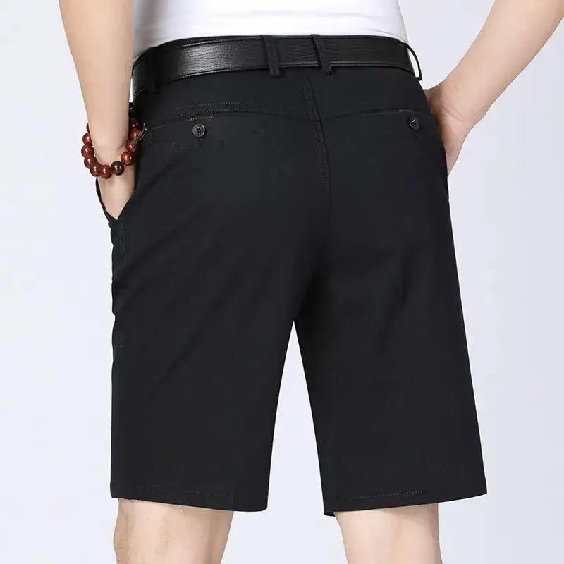 100% pamut rövidnadrág férfiaknak, térdig érő boardshorts, klasszikus márkájú, kényelmes ruházat, strandnadrág, férfi rövid nadrág