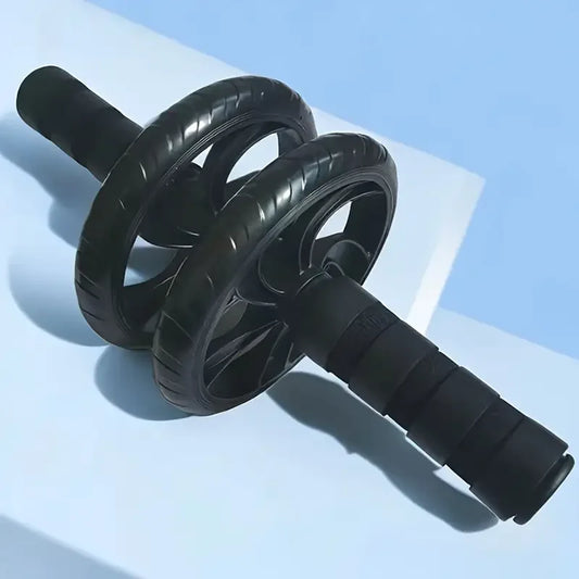 Csendes, kétkerekű hasizomhenger - PVC-ből és rozsdamentes acélból készült, alkalmas törzserősítő edzéshez és fitneszrajongóknak, hasizomhenger, edzőeszköz