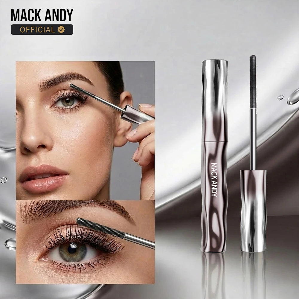 MACK ANDY Eredeti Szempillaspirál Dúsító és Hosszantartó Szempillaspirál Mosható Hosszantartó és Maszatolásálló Make Up Legfeketébb Fekete Szempilla