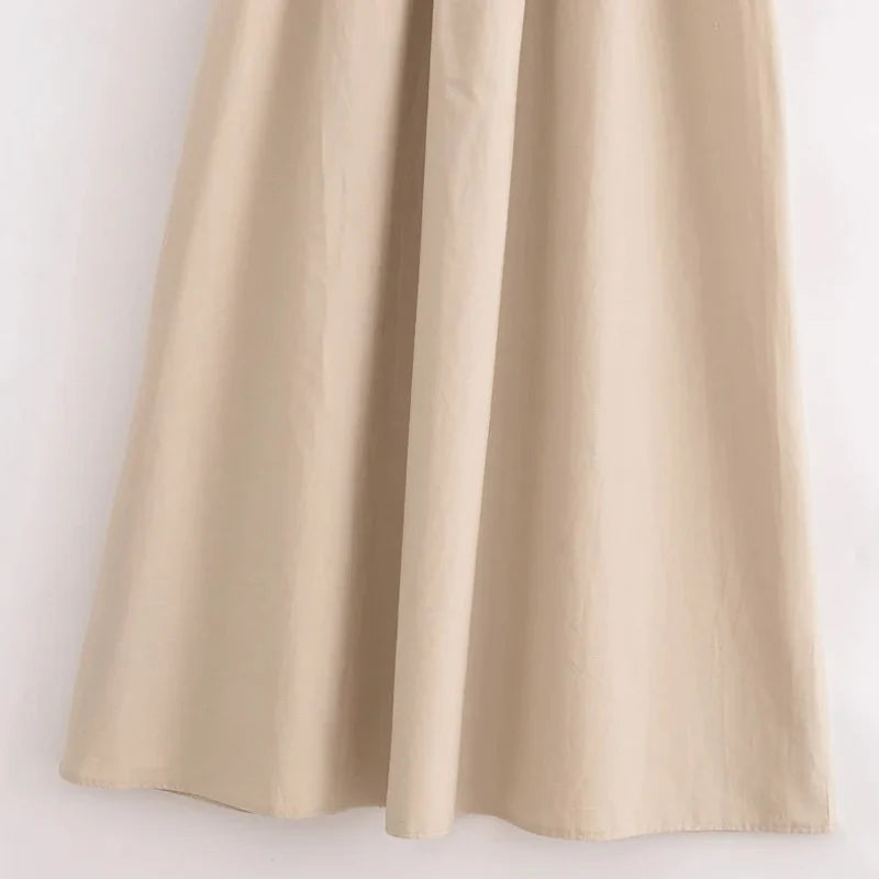 HXAO Női fekete hosszú ruhák 2025 tavaszi ujjatlan elegáns ruhák divatos hétköznapi vintage party khaki ruhák Vestidos