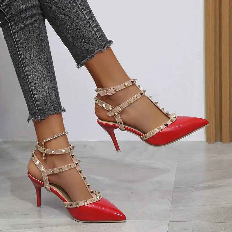 Cipők Női 2022 Nyári Női Magassarkú Valentin Napi Cipők Női Hegyes Orrú Pumps Női Cipő Zapatos Chaussure Femme