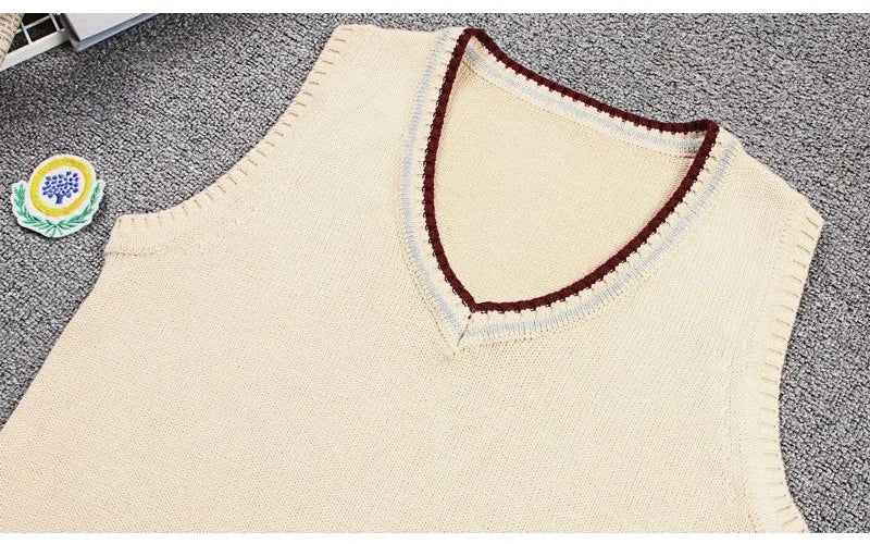 Férfi és női kötött pulóver mellény pamut unisex ujjatlan  tavaszi, őszi, téli