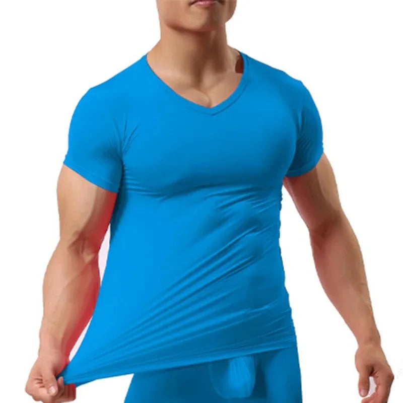 Férfi szexi fitnesz testépítő póló