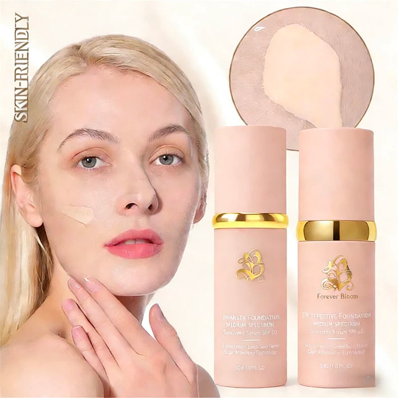 4 az 1-ben Foundation Magic Színváltós Alapozó Folyékony, Puha, Matt, Hosszantartó, Hidratáló Smink Alapozó Maquiagem SPF 50