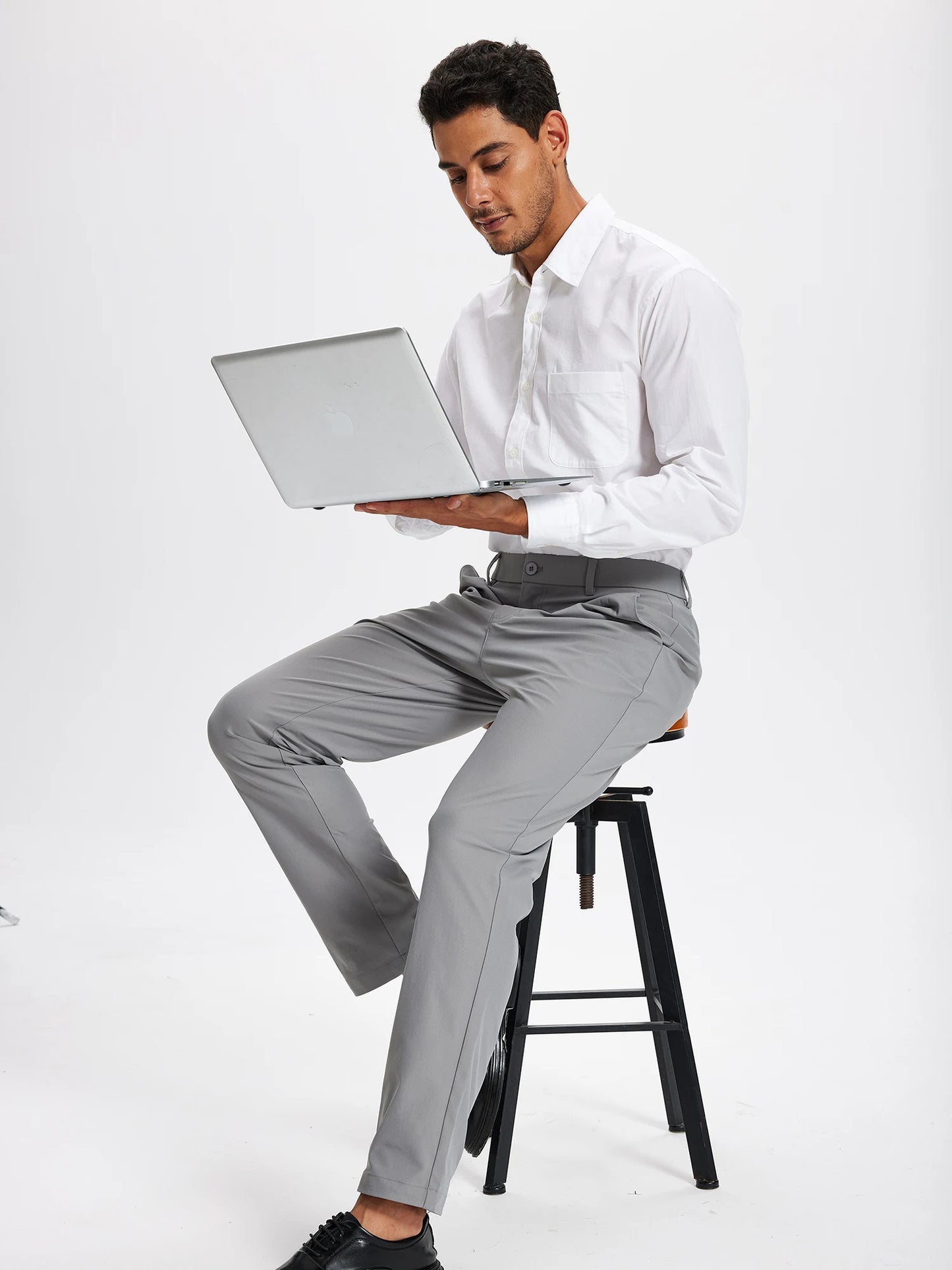 Férfi golfnadrág 30"/32"/34" Stretch munkaruha nadrág Slim, egyenes szabású, könnyű, minőségi üzleti nadrág, lezser öltönynadrág
