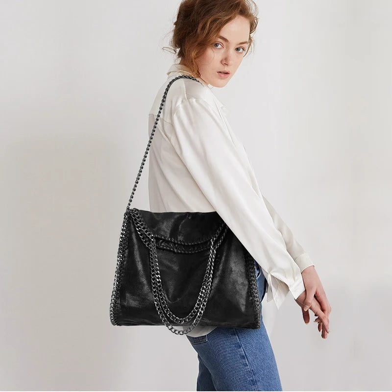 Női kézitáskák Divattervezés Kézitáska Alkalmi Zsebes Női kézitáska Hordozható Láncos Nagy Válltáska Crossbody Táska Születésnapi Ajándék