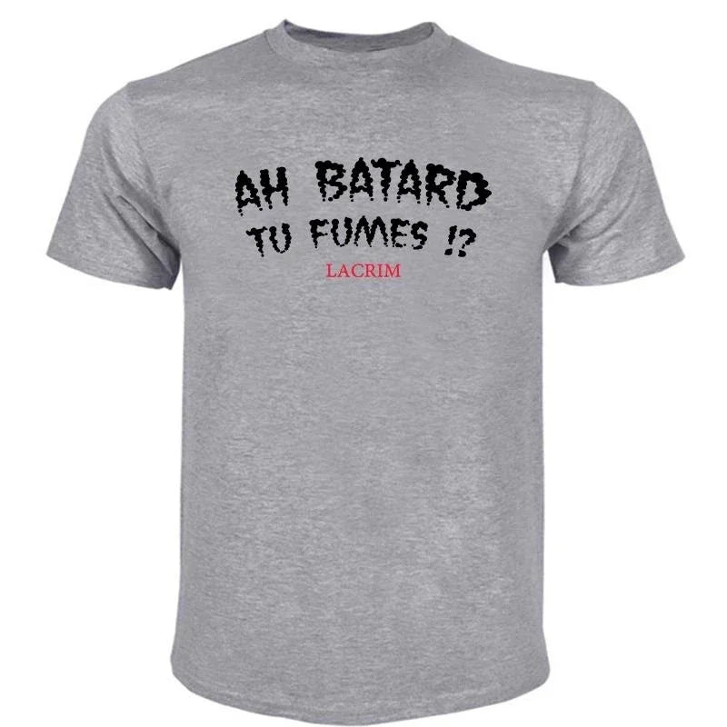 Férfi pólók Pamut  Ah Batard Tu Fumes Lacrim póló