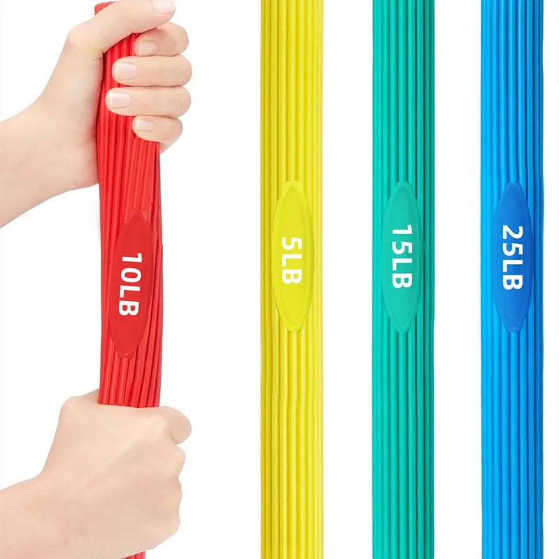 Több méret/készlet szilikon Flex Therapy rúd-kézerősítő rehabilitáció tenisz-/golfozó könyök, íngyulladás, fitnesz rehabilitációhoz