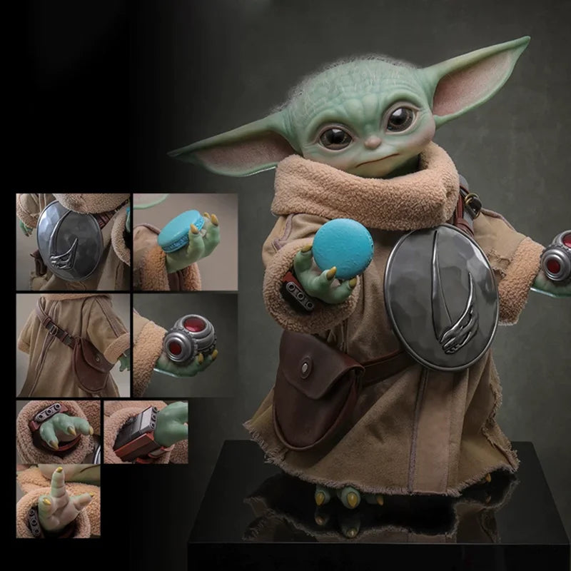 Hot Toys A Mandalóri Grogu Lms016 Grogu 1/6 37,5 cm-es filmes ajándéktárgy, asztali dísz, rajongói gyűjtemény