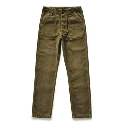 SauceZhan OG107 Utility  Katonai  Klasszikus Cargo Olive Férfi  Nadrág Szatén Pamut Egyenes Fazonú