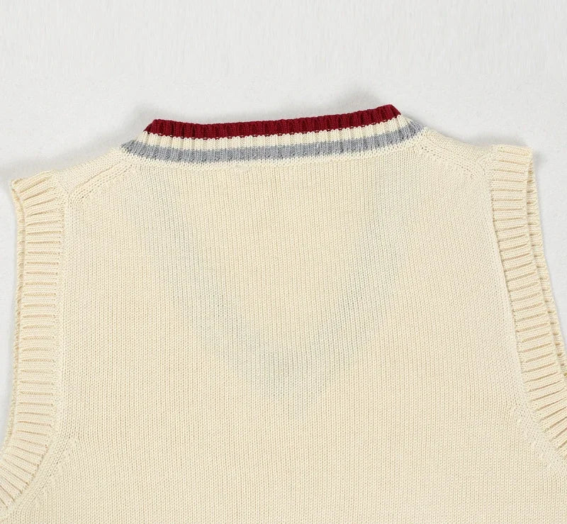 Férfi és női kötött pulóver mellény pamut unisex ujjatlan  tavaszi, őszi, téli