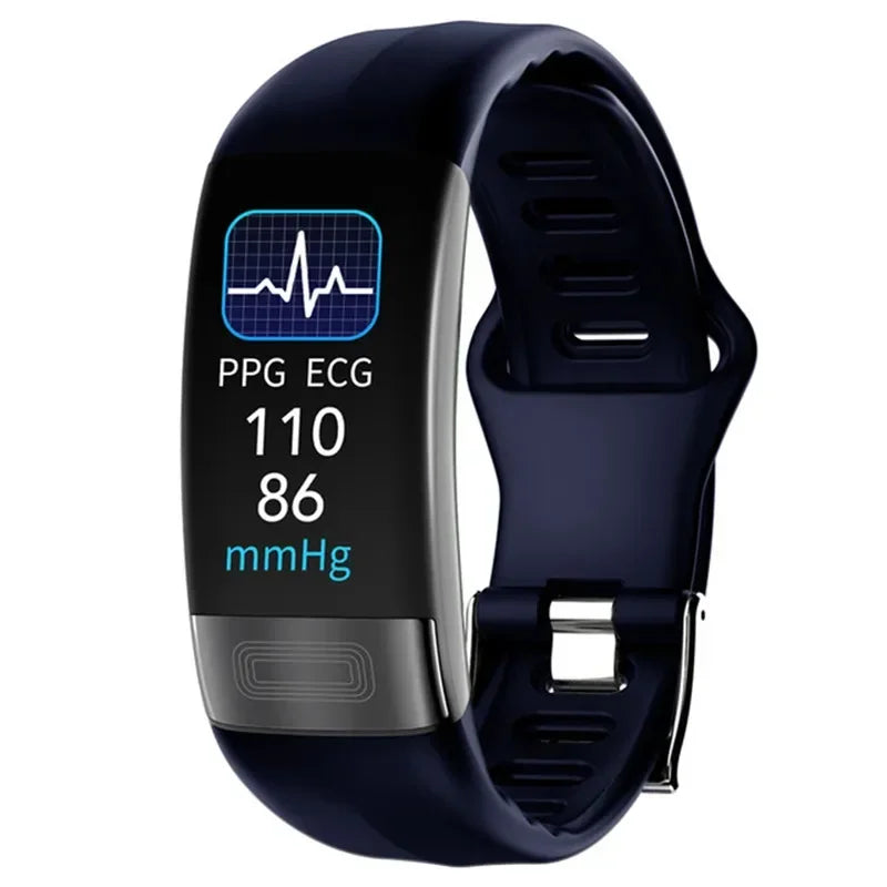 Smartwatch EKG intelligens csuklópánt vízálló P11 Plus intelligens karkötő aktivitáskövető vér oxigén intelligens karkötő fitnesz karkötő