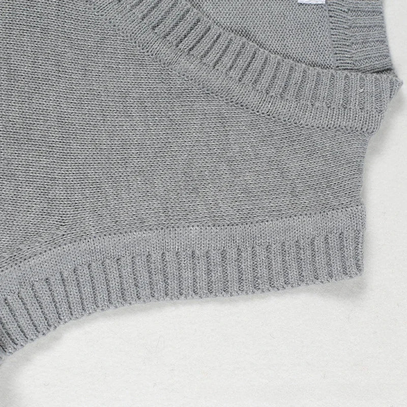 Férfi és női kötött pulóver mellény pamut unisex ujjatlan  tavaszi, őszi, téli