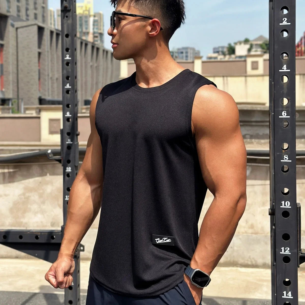 2025 Nyári Új Trend Férfi Tank Top Hálós  Sport Fitness  Ujjatlan Gyorsan Száraz