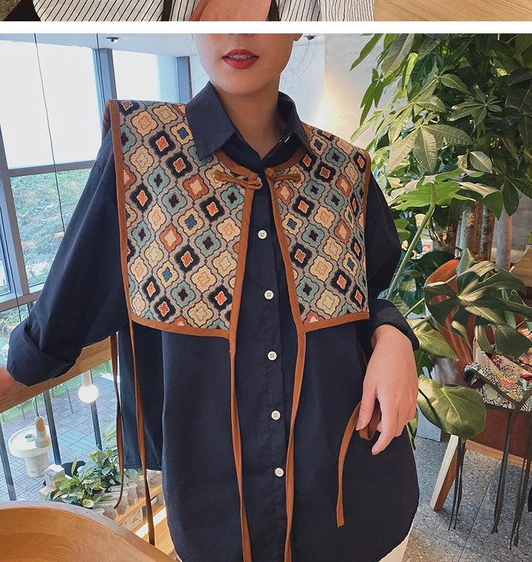 Mellények Női Hímzett Fűzős Sikkes Vintage Mindenféle Alkalmi Koreai Divat Nyári Klasszikus Elterjedt Mellény Harajuku Finom
