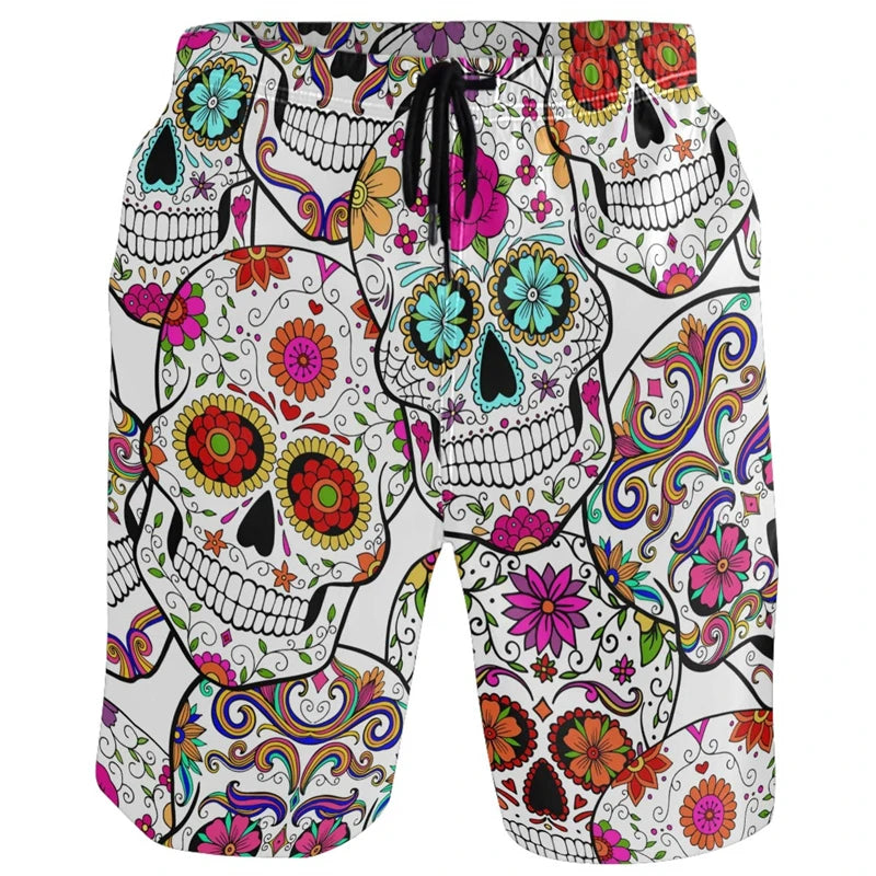 Vicces kacsa mintás férfi strandnadrág 3D mintás állatmintás boardshort
