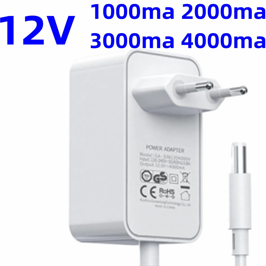 Tápegység 12V 3A 1A 2A 4A adapter Univerzális AC DC fali adapter 12V Volt 3000mA Kapcsolóüzemű adapter Átalakító Forrás 5.5*2.5mm