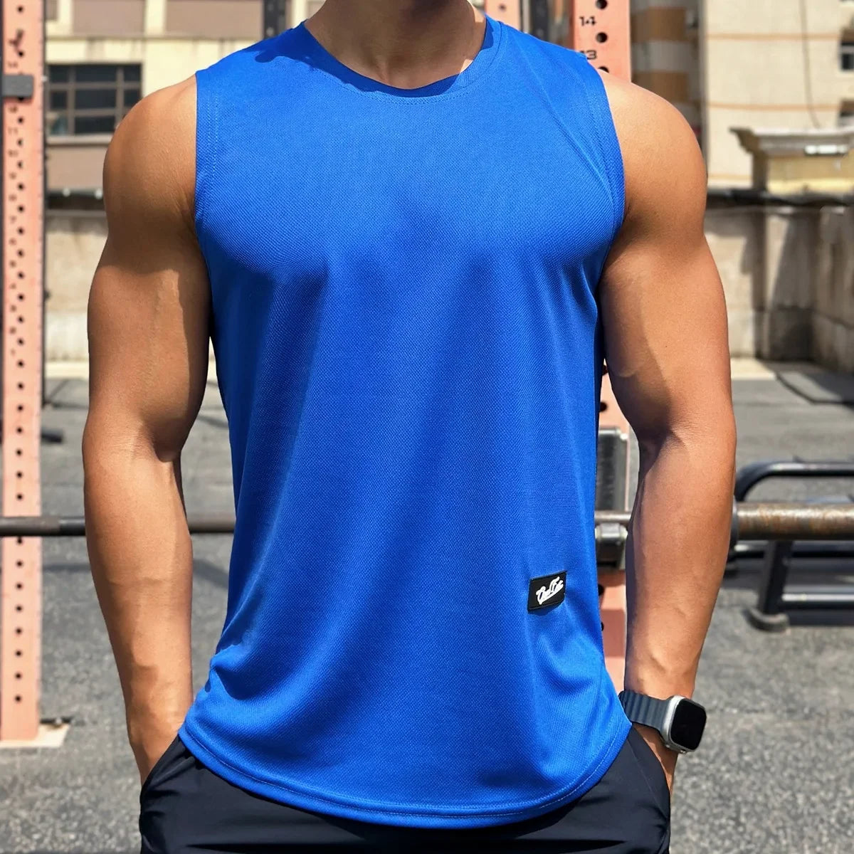2025 Nyári Új Trend Férfi Tank Top Hálós  Sport Fitness  Ujjatlan Gyorsan Száraz