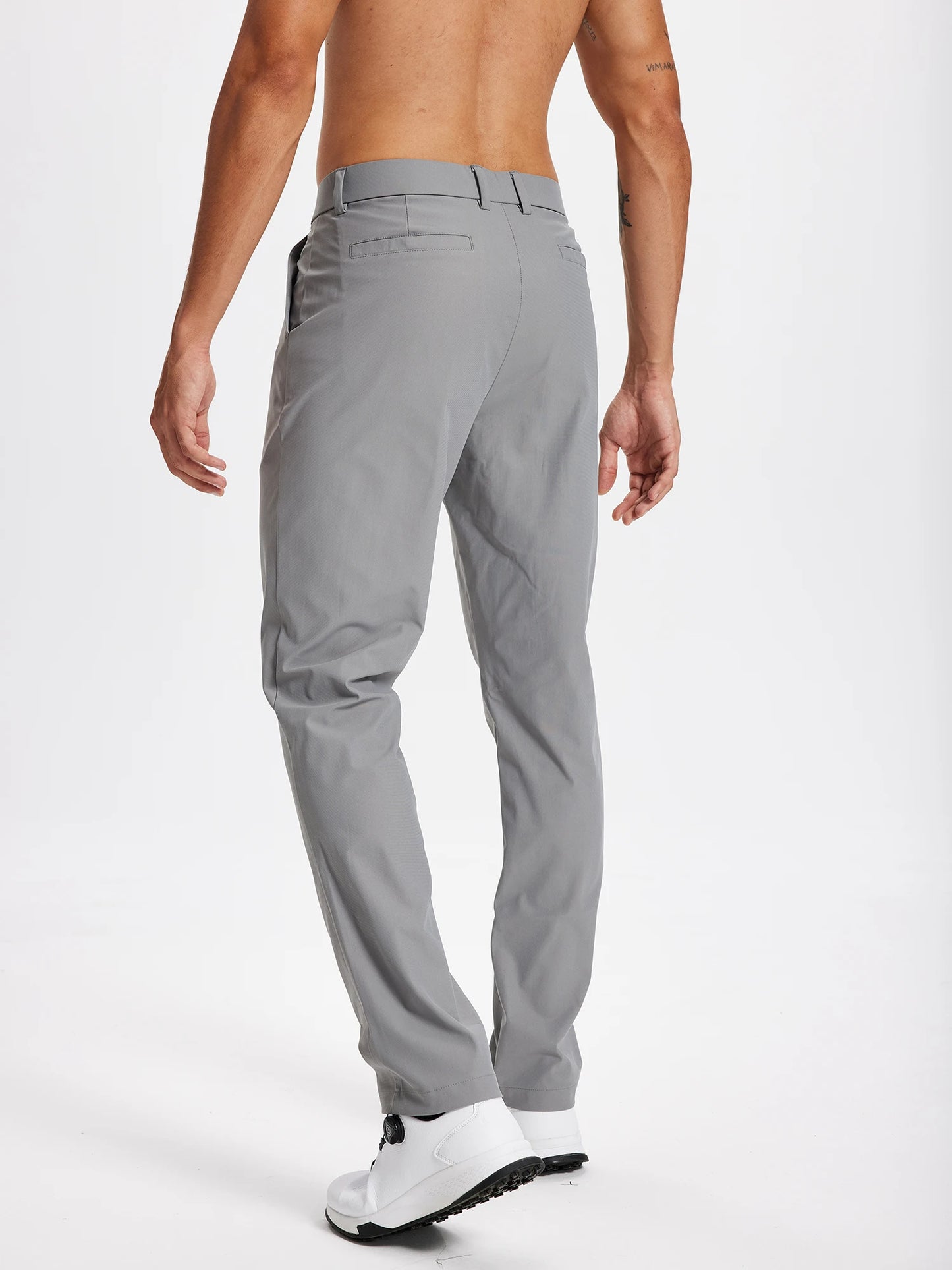 Férfi golfnadrág 30"/32"/34" Stretch munkaruha nadrág Slim, egyenes szabású, könnyű, minőségi üzleti nadrág, lezser öltönynadrág