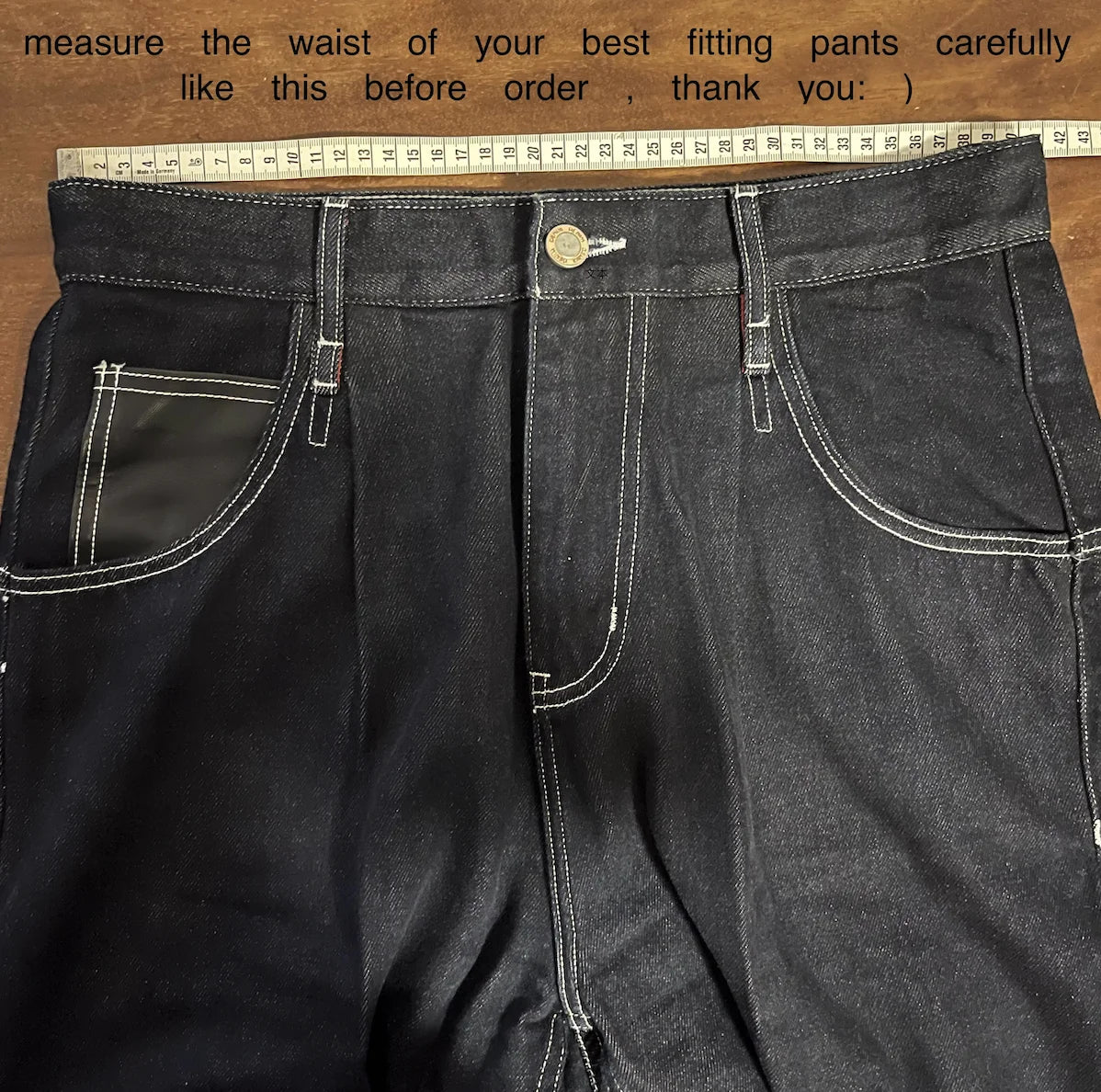 511XX-0009 RedTornado Raw Denim 16oz-os indigókék Selvage One mosott, szanforizált cipzáras nadrág