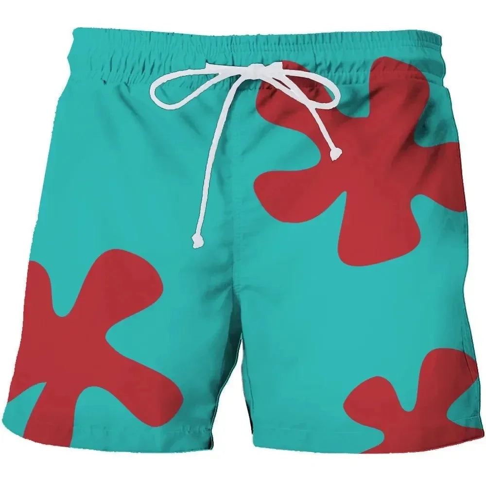 3D Anime Nyári Új Patrick Star Board Rövidnadrágok Trunks Gyorsan Száraz Rövidnadrág Férfi Rövid Nadrágok